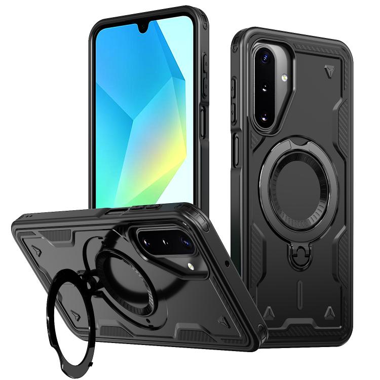 Custodia per telefono Kalebol PC Hybrid TPU Armor con anello MagSafe., For Galaxy A27 5G, For Galaxy A17 4G / 5G, For Galaxy A07 4G / 5G