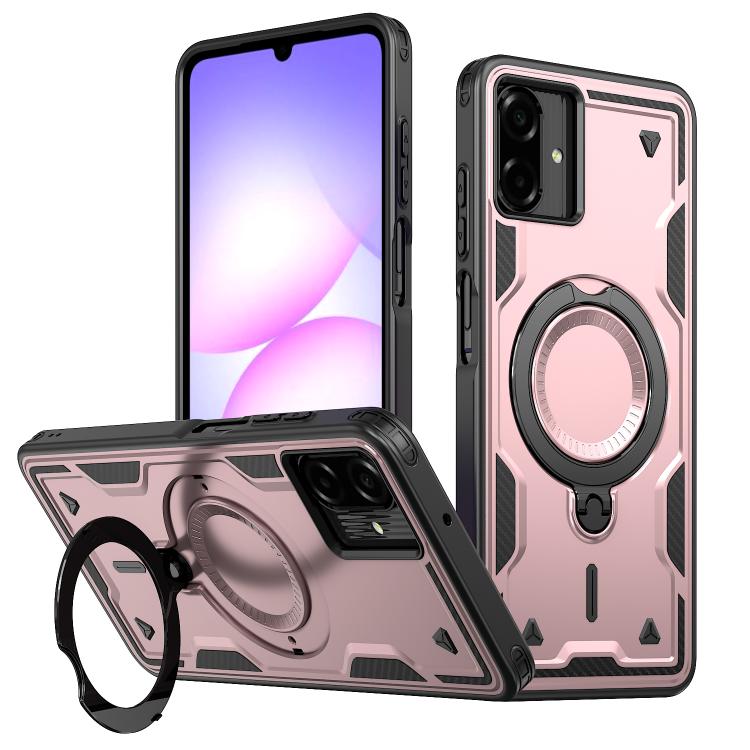 Custodia per telefono Kalebol PC Hybrid TPU Armor con anello MagSafe., For Galaxy A27 5G, For Galaxy A17 4G / 5G, For Galaxy A07 4G / 5G
