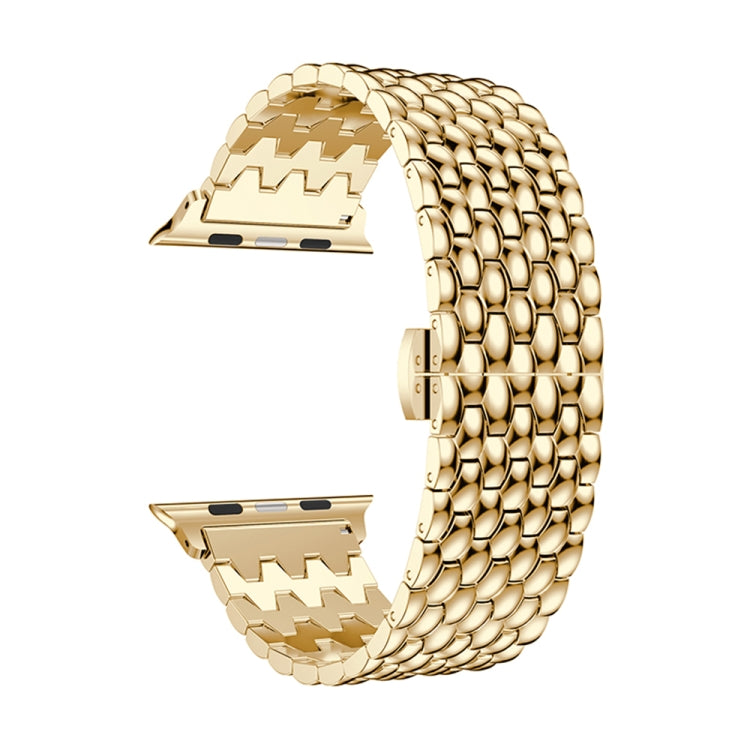 Cinturino per orologio con cinturino da polso in acciaio inossidabile massiccio Dragon Grain per Apple Watch Series 3 & 2 & 1 42mm