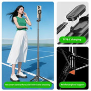 Selfie stick magnetico P24MF con treppiede e Bluetooth