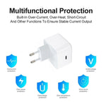 Caricabatterie A3365 PD40W con interfaccia USB-C / Type-C e spina europea., EU Plug
