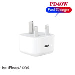 Caricabatterie A3365 PD40W con interfaccia USB-C / Type-C e spina per il Regno Unito., UK Plug
