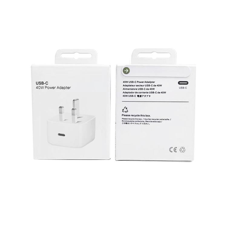 Caricabatterie A3365 PD40W con interfaccia USB-C / Type-C e spina per il Regno Unito., UK Plug