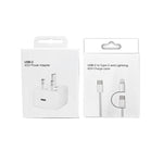 Caricabatterie A3365 PD40W USB-C / Type-C con cavo dati da Type-C a Type-C / 8 pin, spina UK, UK Plug + 1m 2-in-1 Cable