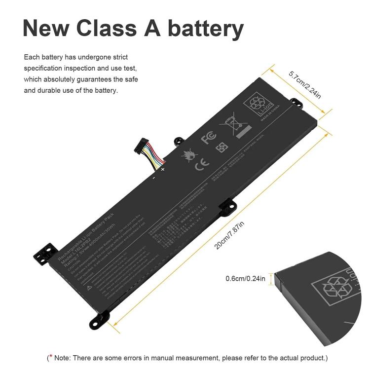 Batteria per laptop Lenovo Xiaoxin Chao 5000 320-15ISK, L16C2PB2 7.6V 30Wh
