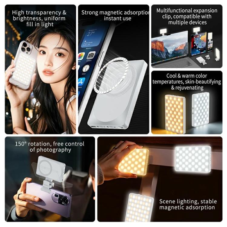 Luce LED portatile magnetica MagSafe 4W per smartphone