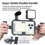 Stabilizzatore video smartphone doppia impugnatura magnetica