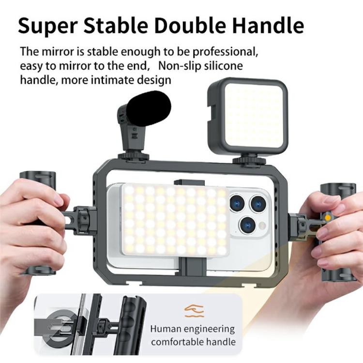 Stabilizzatore video smartphone doppia impugnatura magnetica