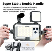 Stabilizzatore video smartphone con doppia impugnatura magnetica