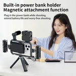 Stabilizzatore video smartphone doppia impugnatura magnetica