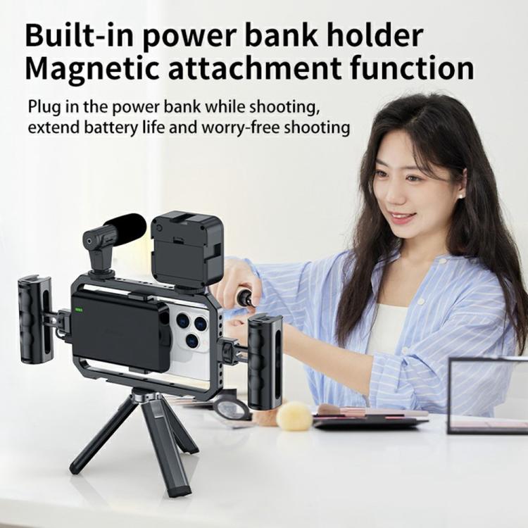 Stabilizzatore video smartphone doppia impugnatura magnetica