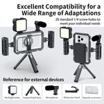 Stabilizzatore video smartphone doppia impugnatura magnetica