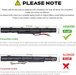 Batteria di ricambio da 2200 mAh per laptop Acer Aspire E5-575G 475G 523G 553G, AS16A5K