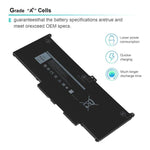 Batteria da 7600 mAh per laptop Dell Latitude 5300 5310 7300 7400, MXV9V