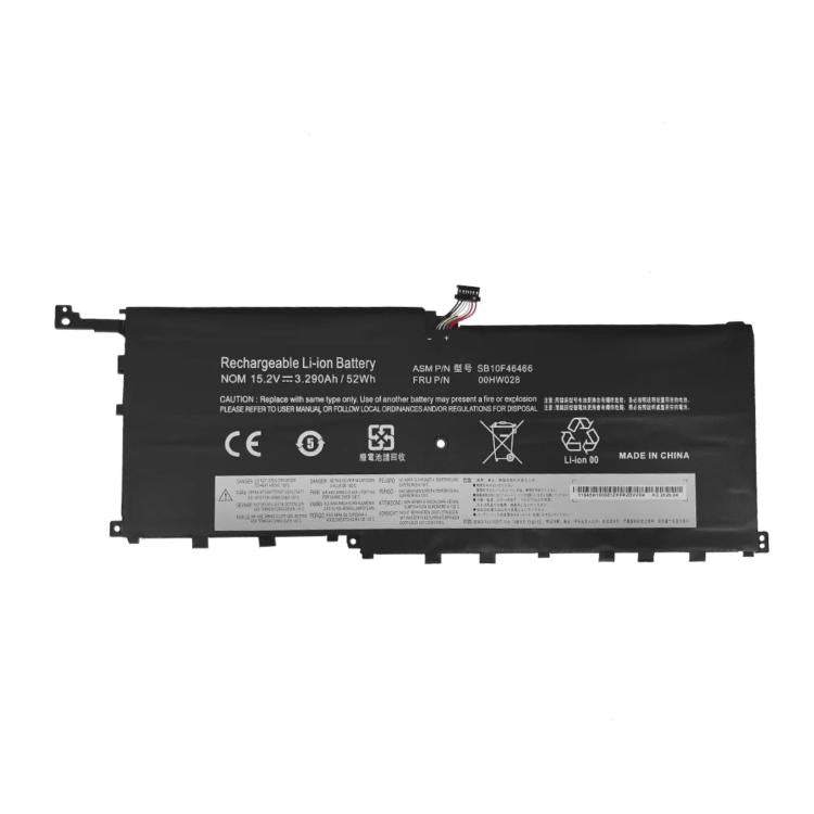 Batteria di ricambio da 3400 mAh per laptop Lenovo ThinkPad X1 Carbon di quarta generazione (2016), 00HW028