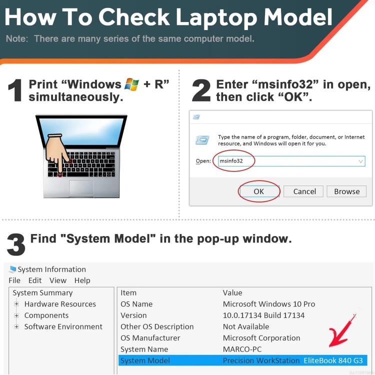 Batteria di ricambio da 2200 mAh per laptop HP ProBook 440 445 455 G2, Vi04