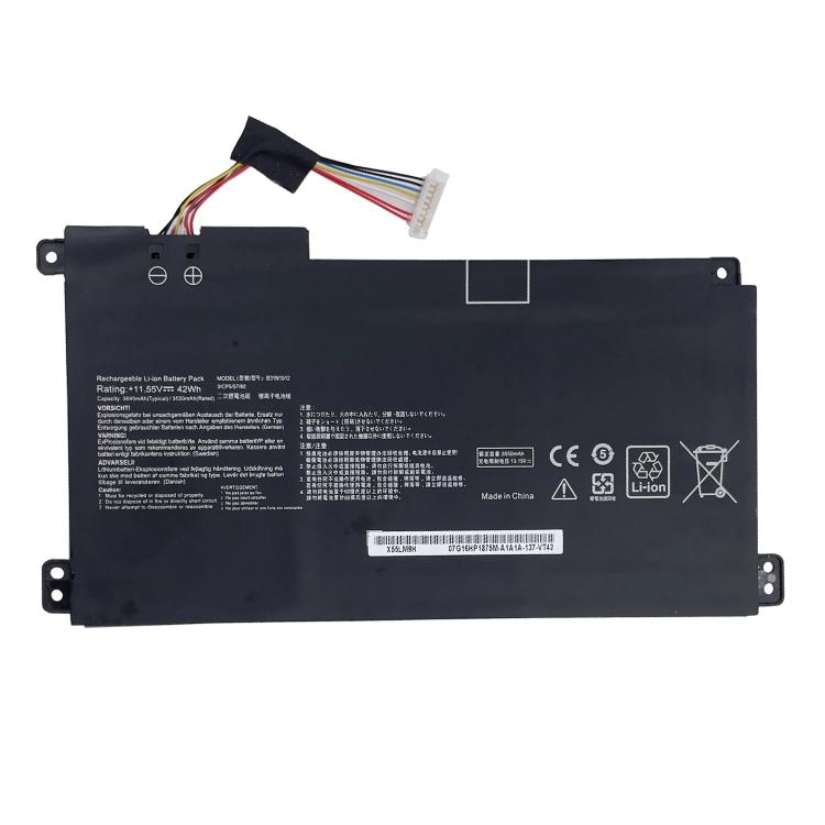 Batteria di ricambio da 3600 mAh per laptop ASUS E410M E410MA E510M, B31N1912