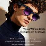 Occhiali intelligenti A2 con fotocamera HD da 8 MP, supporto per traduzione AI / assistente AI / chiamate Bluetooth, A2