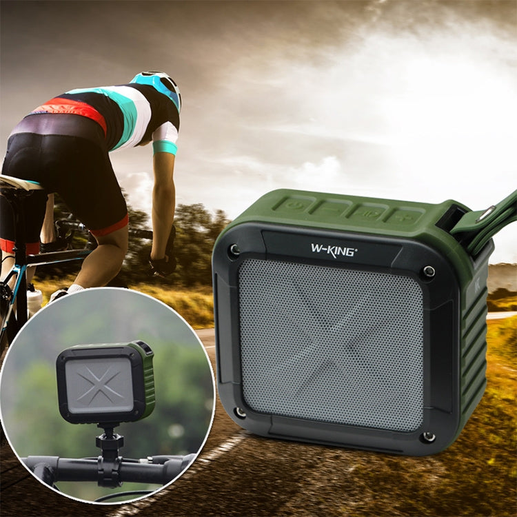 W-KING S7 Mini altoparlante wireless impermeabile con altoparlante per bici Bluetooth TF/FM/AUX/NFC, black, Orange, blue, Army Green
