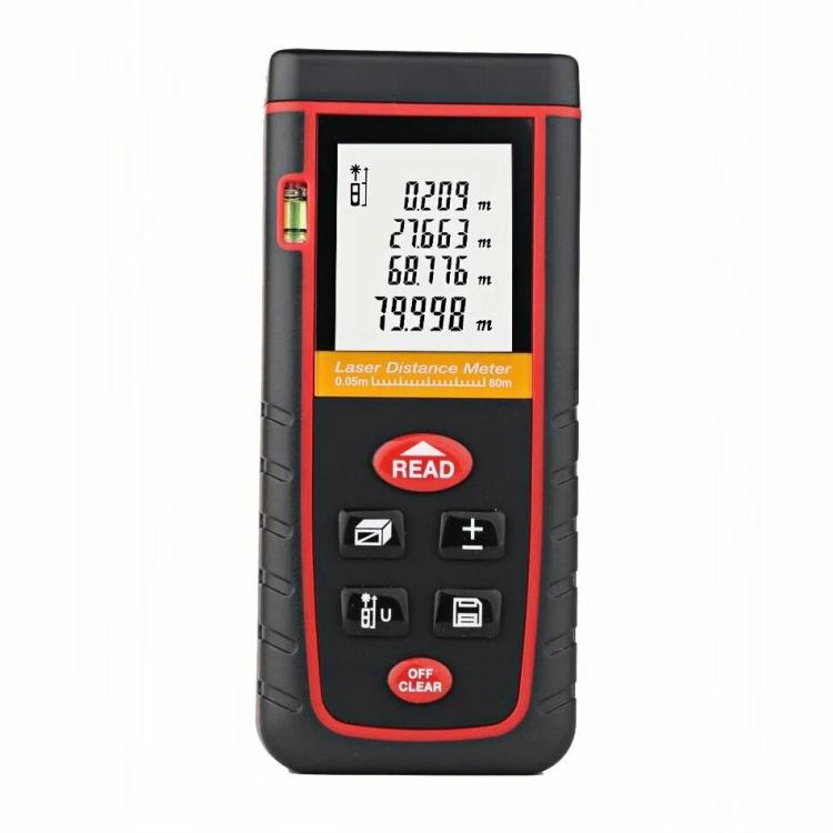 RZ-S80 Misuratore di distanza laser portatile, distanza di misurazione: 80 m, RZ-S80