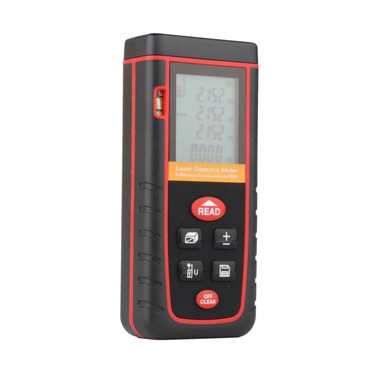 RZ-S80 Misuratore di distanza laser portatile, distanza di misurazione: 80 m, RZ-S80