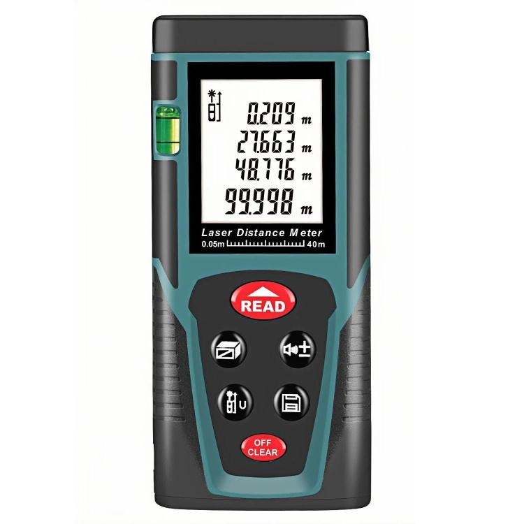 RZG40 Misuratore di distanza laser portatile da 40 m, strumento di misurazione laser palmare, RZG40