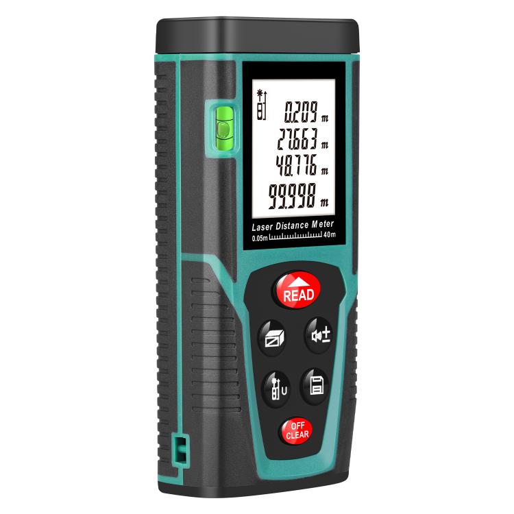 RZG40 Misuratore di distanza laser portatile da 40 m, strumento di misurazione laser palmare, RZG40