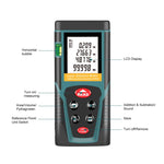 RZG80 Misuratore di distanza laser portatile da 80 m, strumento di misurazione laser palmare, RZG80