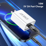 Caricabatterie da parete USB ENKAY da 10 W, adattatore di alimentazione 5 V 2 A, EU Plug, US Plug