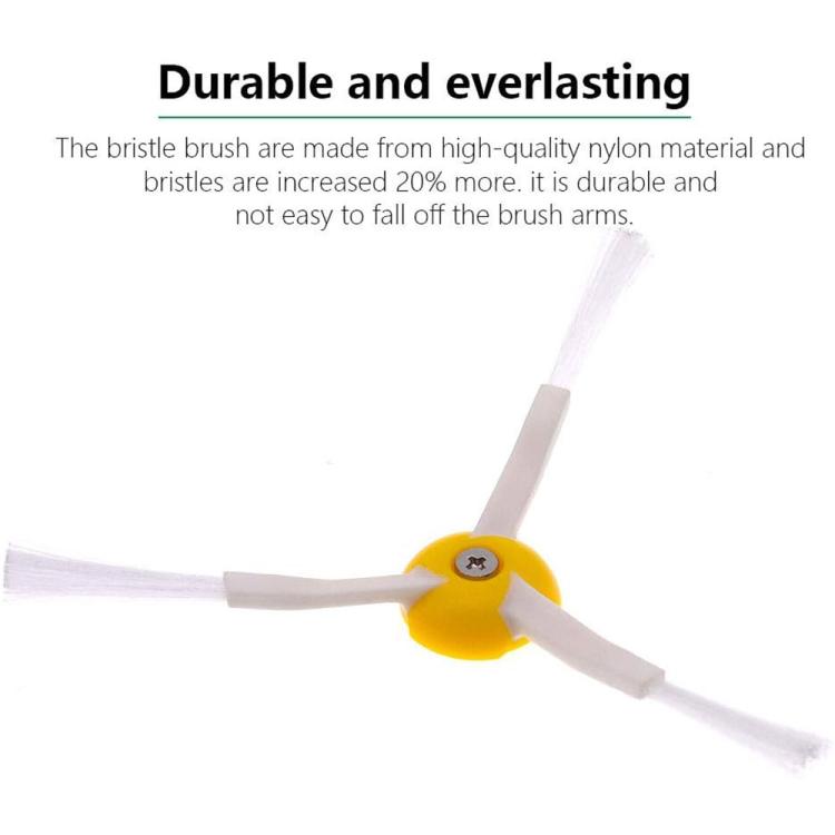JUNSUNMAY Set di 6 spazzole laterali triangolari per iRobot Roomba serie 800/900, Triangle Side Brush