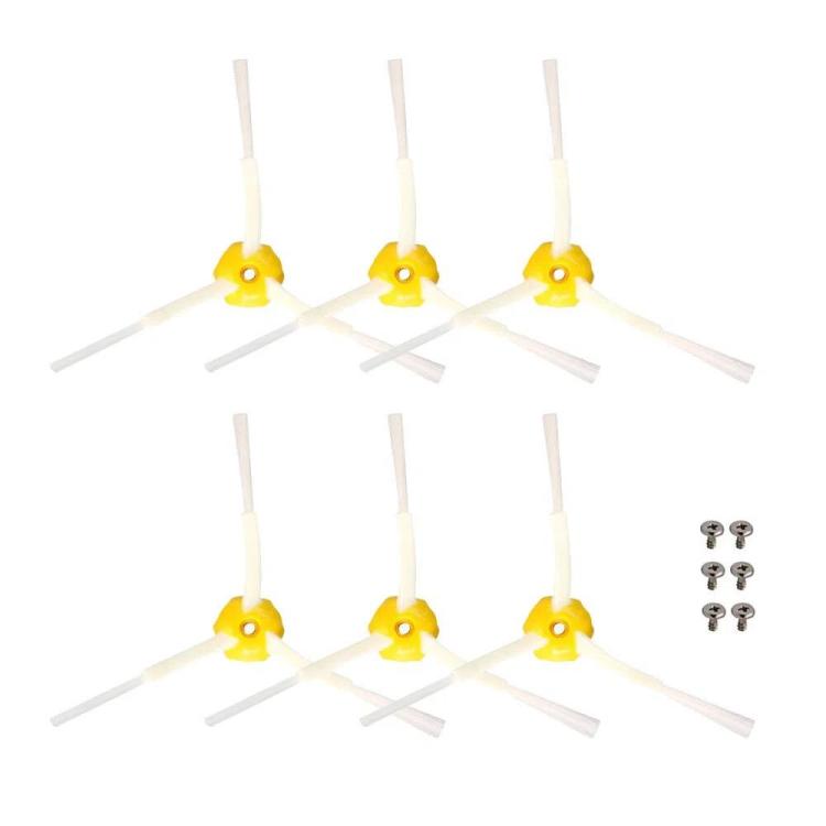 JUNSUNMAY Set di 6 spazzole laterali triangolari per iRobot Roomba serie 800/900, Triangle Side Brush