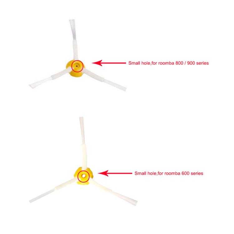 JUNSUNMAY Set di 6 spazzole laterali triangolari per iRobot Roomba serie 800/900, Triangle Side Brush