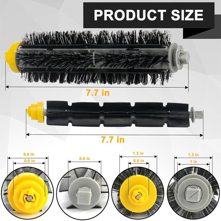 Spazzola principale di pulizia JUNSUNMAY per iRobot Roomba serie 700, 1pcs Main Clean Brush, 2pcs Main Clean Brush