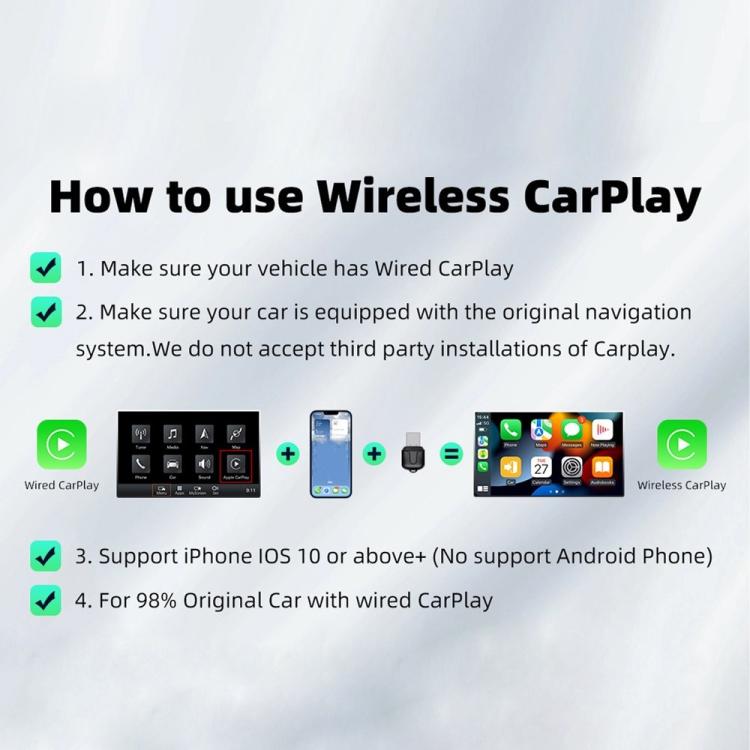 M25 Bluetooth 5.4 AI Box USB Dongle 2 in 1 per CarPlay / Android Auto Adattatore da cablato a wireless per auto, M25