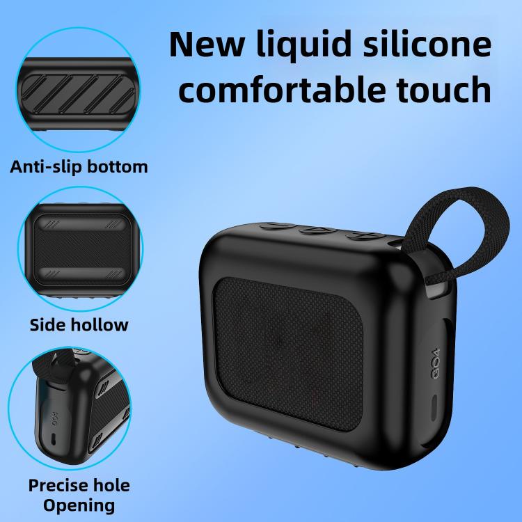 Custodia protettiva in morbido silicone antiurto per altoparlante Bluetooth JBL GO4 Outdoor.