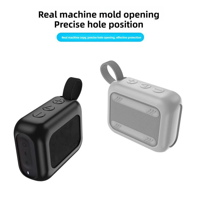 Custodia protettiva in morbido silicone antiurto per altoparlante Bluetooth JBL GO4 Outdoor.
