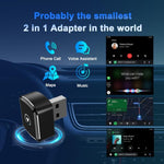 Adattatore USB Bluetooth WiFi Dual Band M26 5.8G / 2.4G 2 in 1 per CarPlay / Android Auto, M26