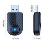 M27 Adattatore per auto da cablato a wireless per CarPlay/Android Auto 2 in 1 Plug and Play USB AI Box, M27