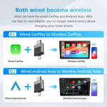 Adattatore per auto M28 da cablato a wireless 2 in 1 Type-C + USB Wireless CarPlay AI Box Android Auto, M28
