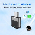 Adattatore per auto M29 Plug and Play Android Auto da cablato a wireless, box AI CarPlay wireless 2 in 1, M29