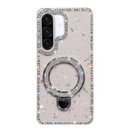 Custodia per telefono IMD a doppia faccia con supporto glitterato e strass, For Samsung Galaxy A36 5G, For Samsung Galaxy S25 5G, For Samsung Galaxy S25+ 5G, For Samsung Galaxy S25 Ultra 5G