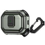 Custodia per cuffie in PC antiurto con chiusura a scatto e moschettone., For AirPods Pro 3, For AirPods Pro 2