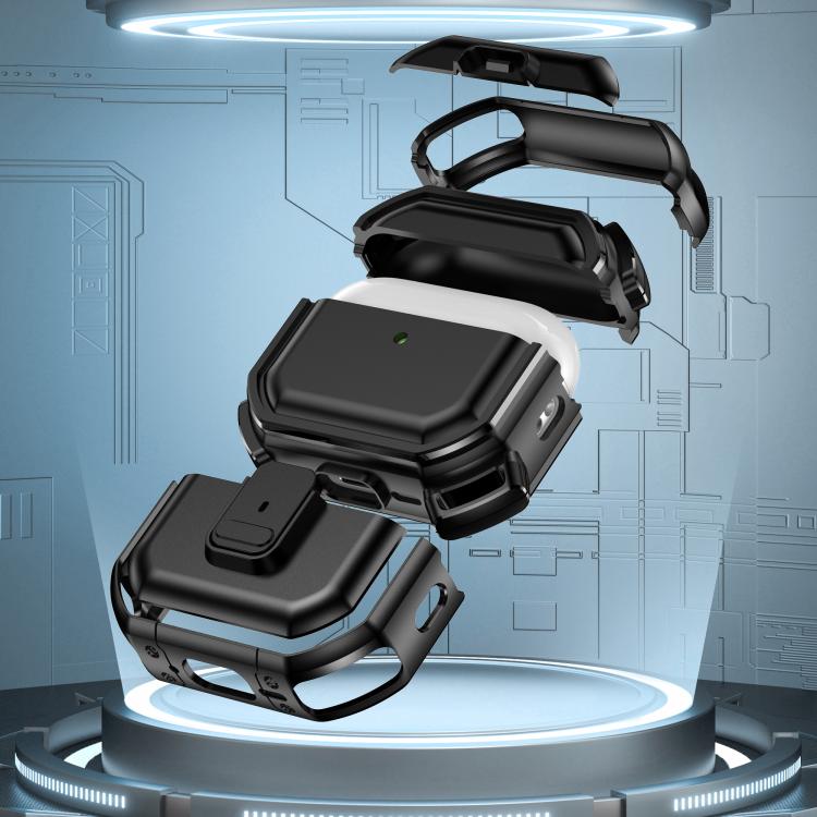 Custodia per cuffie in PC antiurto con chiusura a scatto e moschettone., For AirPods Pro 3, For AirPods Pro 2