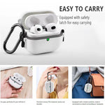Cover protettiva per auricolari PC con interruttore a molla bilaterale e moschettone., For AirPods Pro 3, For AirPods Pro 2