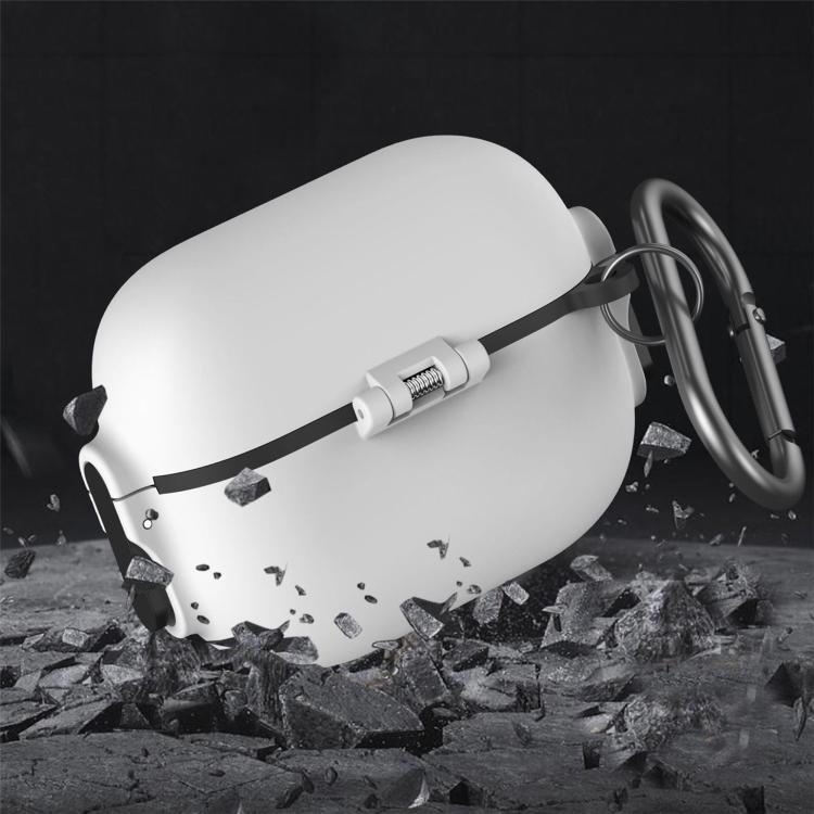 Cover protettiva per auricolari PC con interruttore a molla bilaterale e moschettone., For AirPods Pro 3, For AirPods Pro 2
