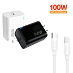 Caricabatterie TE-PD46 GaN 100W PD 45W completamente compatibile con cavo dati da Type-C a Type-C, spina USA