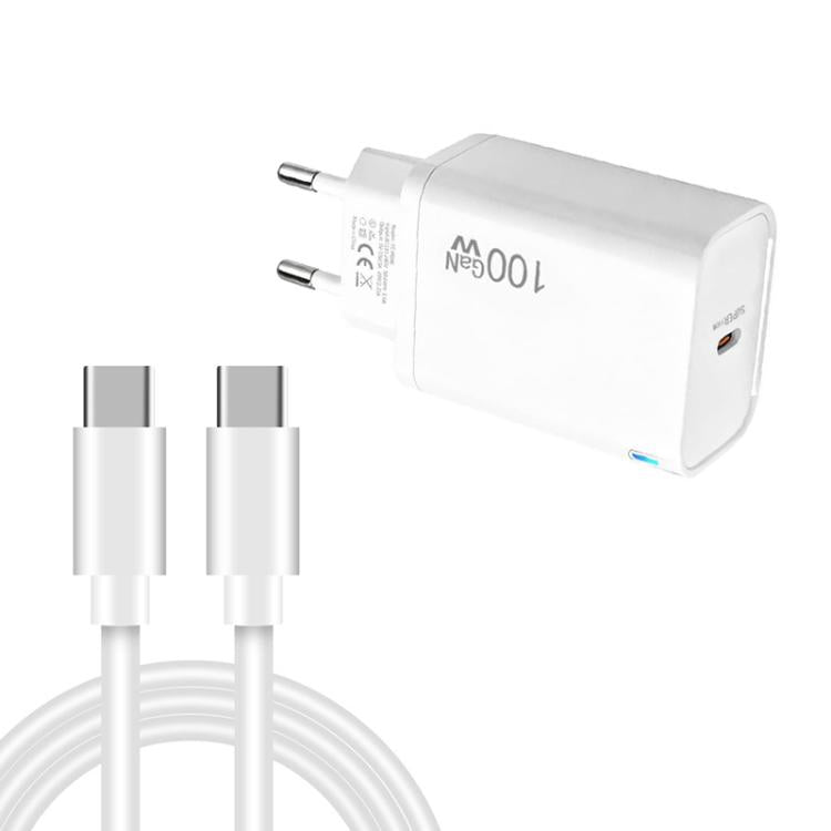 Caricabatterie TE-PD46 GaN 100W PD 45W completamente compatibile con cavo dati da Type-C a Type-C, spina UE