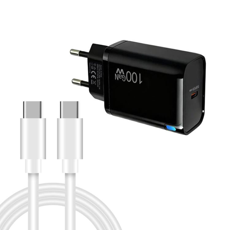 Caricabatterie TE-PD46 GaN 100W PD 45W completamente compatibile con cavo dati da Type-C a Type-C, spina UE