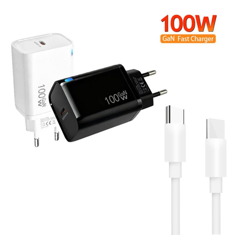 Caricabatterie TE-PD46 GaN 100W PD 45W completamente compatibile con cavo dati da Type-C a Type-C, spina UE