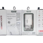 Caricabatterie TE-PD46 GaN 100W PD 45W completamente compatibile con cavo dati da Type-C a Type-C, spina UE